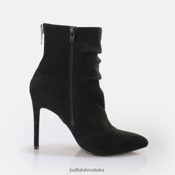 crno Buffalo gležnjača juliet zip gležnjača veganska |čizme TDD6T827
